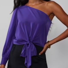 Beautiful Purple Off Shoulder Blouse. This Is An Xl But Fits A Bit Big. It's Brand New With Tag. Chic Purple Evening Tops, Chic Purple Tops For Evening, Chic Purple Tops For Night Out, Chic Purple Top For Date Night, Elegant Purple Tops For Date Night, Elegant Purple Top For Date Night, Elegant Purple Top For Day Out, Purple Blouse, Color Purple