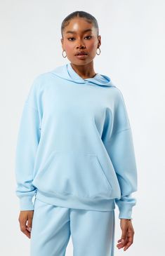 Oversized Hoodie Icy Blue, Fashion Nova Jeans, Online Shopping For Women, Oversized Hoodie, Fleece Joggers, Dream Clothes, Oversize Hoodie, Womens Activewear, Colorful Hoodies