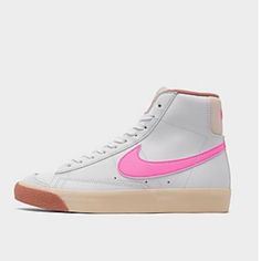 Brand New In Box. Only Tried On Once. Never Worn! Girls' Big Kids' Nike Blazer Mid '77 Casual Shoes Size: 7.0 | Qty: 1 White/Pink Spell-Guava Ice-Jade Retro Pink Sneakers For Skateboarding, Nike Pink Skate Shoes With Vulcanized Sole, Nike Skate Shoes With Gum Sole For Spring, Nike Spring Sneakers For School, Pink High-top Sneakers For Skateboarding, Nike Skate Shoes With Gum Sole, Pink High-top Skate Shoes For School, White Retro Sneakers For School, Retro Pink High-top Sneakers With Round Toe