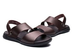 Casual Brown Slingback T-strap Sandals, Casual Brown T-strap Slingback Sandals, Brown Slip-on Slingback Sandals For Beach, Casual Brown Slingback Sandals For Vacation, Brown Strap Slingback Sandals For Summer, Summer Brown Slingback Sandals With Strap, Casual Slingback Sandals For Vacation, Casual Beach Slingback Sandals With Strap, Brown T-strap Sandals With Adjustable Strap For Beach