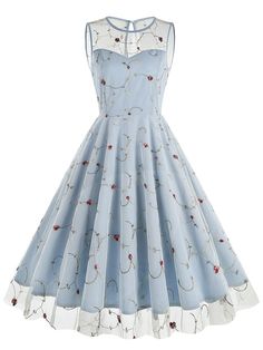 30-70% OFF✓ Fast Shipping✓Step into 1950s style with a floral mesh swing dress. Flowing mesh fabric and vintage florals create a stunning and timeless look. Dresses 1950s, Vintage Florals, 1970s Dresses, Flower Skirt, 1950s Style, 1920s Dress, 70s Dress, 1950s Dress, Dress Hats