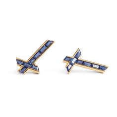 Count Your Lucky Stars  Bring your wishes to life with our lucky star earrings. The perfect statement earrings, wear them on their own or stack them with your other favourite Kasun earrings for the ultimate day to night look.  Star set birthstones within a celestial silhouette to glitter through your locks, these shooting star studs will help you to shine like a star.  Gemstone: Sapphire Earrings Dimensions: 2. 1cm length, 1. 2cm width Weight: 1. 3 gms 925 Sterling Silver with Gold Vermeil plating featuring sapphire gemstones. Store your Kasun jewellery separate from other jewellery to prevent scratches and protect gold-plating, clean with a soft cloth or a special anti tarnish jewellery cleaning cloth. Count Your Lucky Stars, Shine Like A Star, Tarnished Jewelry, June Birthstone Jewelry, Gifts For New Mums, Jewelry Ring Box, Lucky Star, Pearl Jewellery Earrings, Shooting Star