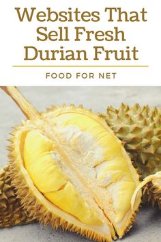 a durian fruit with the words website that sell fresh durian fruit food for net