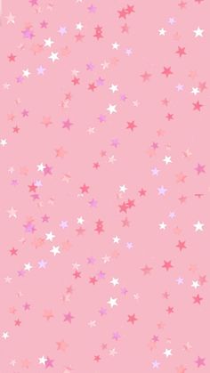 pink and purple stars wallpaper with white stars on the bottom right corner, against a light pink background