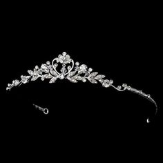 a tiara is shown on a black background