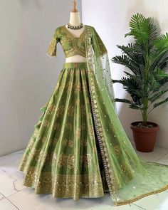 Instagram Follow Us :- @jayamarfab Indian Mehendi Function Wear Lehenga Choli For Women and Girls Party Wear Collection We Make Wedding Lehengas, Indian Lehenga, Bridal Lehenga, Designer Lehenga, South Indian Dresses, Lengha Choli, Chaniya Choli, Lancha, Semistitched Lehenga, Bridesmaid Lehengas, Sabyasachis Lehengas, Floral Skirts, Punjabi Lehengas, Ethnic Lehengas, Indo-western Outfits, Indian Outfits, Bollywood lehengas. Important note: we will not make any changes in lehenga length Fabric Details :- Lehenga Fabric :- Heavy Chinon Silk With Heavy Embroidery Sequence Work With Latkan Dori Lehenga Flair: 3 mtr Lehenga Inner : Cotton Lehenga Length : 42-43 Inches Blouse Fabric :- Heavy Chinon Silk With Heavy Embroidery Sequence Work and Attached Cups (Full Stitched XL Size With XXL Margin) Party Wear Dresses Indian, Mehendi Bridal, Indian Mehendi, Sequence Lehenga, Lehenga Bridesmaid, Blouse Lehenga, Chic Prom Dresses, Mehendi Outfits, Saree Bollywood