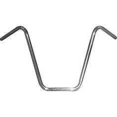 a metal handlebar on a white background