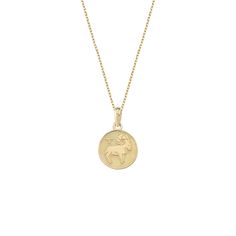 Celebrate the bold and ambitious spirit of Aries with our 14K Solid Gold Aries Necklace. This beautifully crafted astrology-themed piece features a striking gold coin pendant engraved with the Aries symbol, embodying the essence of the first zodiac sign. Ideal for birthdays, anniversaries, or as a special token of appreciation, this Aries necklace is a stylish and meaningful gift. PRODUCT DETAILS: • Material: 14K Solid Gold• Adjustable Length• Closure: Spring ring• Chain style: Cable• Style: Min Aries Symbol, Yellow Gold Zodiac Sign Amulet Necklace, Yellow Gold Zodiac Pendant Necklace, Aries Necklace, Gold Plated Zodiac Sign Pendant Jewelry, Gold Zodiac Sign Pendant Necklaces, Aries Pendant, Coin Pendant Necklace, Solid Gold Necklace