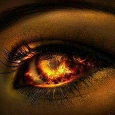 an eye with the caption sometimes the fire you see in her eyes burns from within soul she is the survivor of more battles than one would ever believe