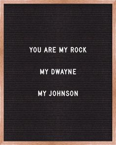 the words you are my rock on a black background