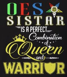 an image of a poster with the words queen and warrior written in different colors on it