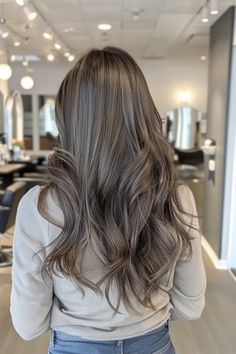 Silver Brown Hair, Dark Silver Hair, Trendy Hair Color Ideas, Hiding In The Shadows, Gray Blending, Grey Blending, Gray Highlights, Natural Dark Hair, Ideas For Dark Hair