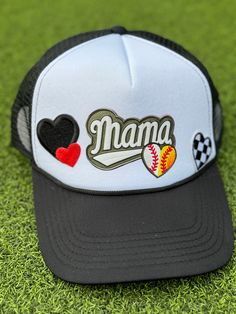 For those Moms that bleed red and yellow! Stand out in the crowd with this unique and super cute foam trucker hat! Game day is simple; wear this hat to both sports! Wear this hat as is or add more patches, a pin and/or a chain to make it reveal your own personality.  -One size fits most. -SnapBack; adjustable Baseball Season 5-panel Trucker Hat, Sports Trucker Hat Snapback One Size, White Trucker Hat For Game Day, Sports Snapback Trucker Hat, Game Day White Trucker Hat With Letter Print, Fun Baseball Cap For Baseball Season, Game Day White Trucker Baseball Cap, Fun Trucker Hat With Letter Print, White Trucker Hat With Letter Print For Game Day