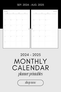 the printable calendar is shown in black and white, with an empty space for text