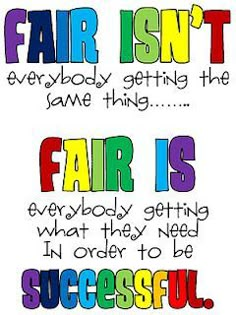 an instagram page with the words fair isn't, and rainbows on it