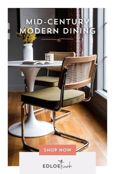 the mid century modern dining chair is up for sale at an end to end store