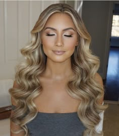 2022 Bridesmaid Hair, Pageant Hair And Makeup, Hair And Makeup Wedding, Pageant Hair, Bridesmaid Hair Makeup, Bridal Makeup Natural, Wedding Day Makeup, Long Hair Wedding Styles