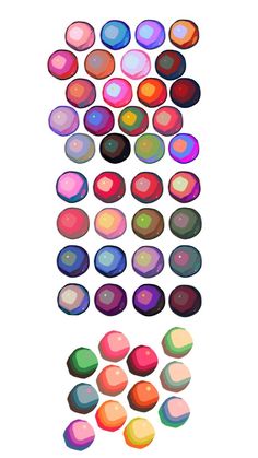 an image of colorful circles on white background