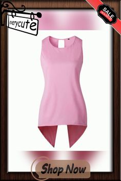 Women Cross Irregular Sleeveless Backless Tops and Blouses Pink Asymmetrical Top For Summer, Pink Asymmetrical Summer Top, Fitted Asymmetrical Summer Vest, Summer Vest Top With Asymmetrical Hem, Asymmetrical Vest Tops For Spring, Chic Asymmetrical Hem Vest Top, Chic Asymmetrical Vest Top, Chic Asymmetrical Summer Vest, Stretch Tank Top With Asymmetrical Hem For Summer