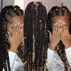 African American Girl Hairstyles, Trendy We Fryzurach, Kid Braid Styles, Kid Hairstyles, Protective Hairstyles For Natural Hair, Kid Hair, Natural Hairstyles For Kids, Girl Braids, Girls Hairstyles Braids