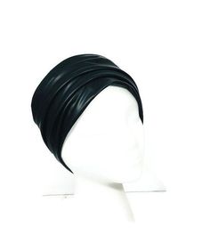 "CUSTOM SIZE/Lining Goth Head Wrap Goth Headband Black Faux Leather Headband Black Faux Leather Head Wrap Chef's Headgear Bikers Black Headwrap High end soft flat black (not shiny) spandex is doubled then sewn together. No raw edges or exposed seams. Wear for work or play...out on the road Head wrap will stretch to fit head circumference X 8\" wide Select size and lining at checkout...something for all seasons My head wraps are all designed and made by me in my home studio. Nothing is out-source Stretch Black Headband, Adjustable Black Headwrap For Party, Adjustable Black Headband, Black Headwrap One Size Fits Most, Fitted Black Headwrap For Parties, Black One-size-fits-most Headwrap Headband, One Size Black Headwrap For Party, Black Headwrap Headband, Goth Headband