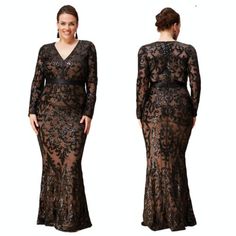 Gala Dress Long, Long Sleeve Maxi Evening Dress, Plus Size Gala Dress, Black Tie Event Dresses, Maxi Evening Dress, Long Sleeve Evening Dresses, Plus Size Maxi, Black Tie Event, Gala Dresses