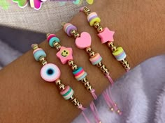 Diy Earrings Easy, Diy Hair Accessories Ribbon, Preppy Jewelry, Indie Jewelry, Diy Jewelry Necklace, Clay Bracelet, Diy Bracelets Patterns