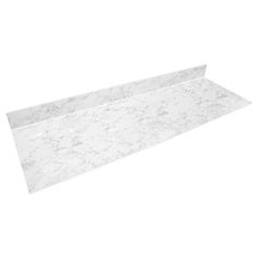 a white counter top on a white background