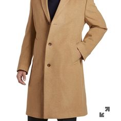 Add A Touch Of Class To Your Cold-Weather Look With The Classic Fit And Warm Design Of This Luther Overcoat From Lauren Ralph Lauren. Imported Three-Button Closure; Four-Button Cuffs Notched Lapel Two Welt Pockets At Front; Interior Pockets Coat Is Lined Center Vent Beige Wool Coat With Lapel Collar For Formal Occasions, Formal Single-breasted Beige Wool Coat, Beige Semi-formal Outerwear With Button Closure, Formal Beige Single-breasted Wool Coat, Elegant Wedding Outerwear With Pockets, Formal Beige Wool Coat With Hidden Buttons, Beige Wool Coat With Hidden Buttons For Formal Occasions, Classic Wedding Outerwear With Pockets, Formal Beige Wool Coat With Button Closure