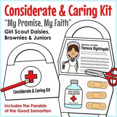 a poster with instructions on how to use the care kit for children and young adults