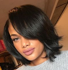 Relaxed Hair, Short Wigs, Straight Human Hair, African American Women, American Women, Gorgeous Hair