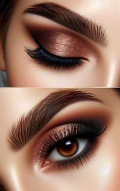 Ready to transform your brown eyes? These makeup inspirations offer the perfect blend of elegance and excitement to make your eyes truly unforgettable. Classic Wedding Makeup, Perfect Makeup Look, Gorgeous Eye Makeup, Seductive Makeup, Glam Eye Makeup, Evening Eye Makeup, Black Eyeliner Pencil, Party Makeup Looks, Beautiful Brown Eyes