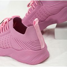 Casual Pink High-top Walking Shoes, Casual High-top Pink Walking Shoes, Pink Breathable Walking Shoes, Breathable Pink Walking Shoes, Flat Walking Sneakers With Arch Support, Jogging Walking Shoes With Arch Support And Round Toe, Walking Shoes With Arch Support For Jogging, Pink Comfortable Walking Sneakers, Comfortable Pink Walking Sneakers