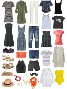 Wardrobe Oxygen - Capsule Wardrobe for two week cross country road trip Spring Vacation Outfits, Wardrobe Oxygen, Road Trip Outfit, Vacation Clothes, Colorado Summer, Cross Country Road Trip, Wardrobe Capsule, Travel Clothes