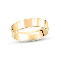 This pipe-cut wedding band makes a stunning modern statement. The ring is crafted in 14K yellow gold for an updated yet classic look. Modern 14k Gold Thick Band For Wedding, Modern 14k Gold Wedding Band With Thick Shape, Modern Smooth Bezel Bands For Formal Occasions, Classic Wide Band Ring With Decorative Band, Formal Thick Band Ring With Decorative Band, Formal Wide Band Ring With Decorative Detail, Classic 14k Gold Wide Band Ring For Formal Occasions, Classic White Gold Wide Band Ring For Formal Occasions, Classic Formal Wide Band Ring In 14k Gold