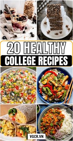 20 healthy college recipes that are easy to make