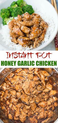 this instant pot honey garlic chicken recipe is so easy to make and tastes just as good as it looks