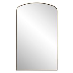 an arched mirror on a white background