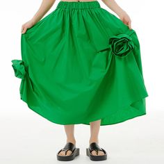 SIZE waist:64-108cm hip:178cm length:73-82cm Note: 1 inch = 2.54 cm, 1 cm = 0.39 inch Measurement by hands allow 2-3cm errors which is normal Spring High Waist Patchwork Skirt, Spring Stretch Patchwork Skirt, Spring Green Patchwork Maxi Skirt, Spring Patchwork Skirt, Green Voluminous Maxi Skirt For Spring, Spring Patchwork Flared Skirt, Skirts For Women, Female Fashion, 1 Inch