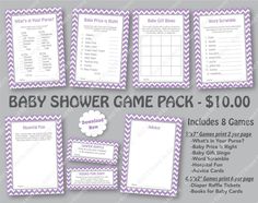 baby shower game pack for $ 10 00