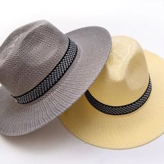 Cuban Cap Sun Hat Panama Hat Fedora Hat Short Brim Unisex Straw Summer Jazz Hat Description: 100% Brand New and high quality. Features: Material:Straw Color:As the picture shown Size:Suitable for head circumference 56-58cm (1 inch =25.4mm or 1mm = 0.0393 inch) Package Includes: 1pc hat Notice: 1. Please allow 2-3% error due to manual measurement. Please make sure you do not mind before you bid. 2. The colors may have different as the difference display, please understand. Mens Straw Hats, Wide Brim Hat Summer, Grey Coffee, Mens Fedora, Summer Sun Hat, Sun Cap, Casual Hat, Beach Hat, Cool Hats