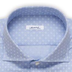 Original Retail Price: $475 NEW EU Size: 40 US Size: 15.75 Slim Fit Blue Color with Rhombus and Dot Pattern 100% Cotton Standard Cuff Spread Collar Australian Mother of Pearl Buttons Made in Italy Measurements: Chest: (Pit to Pit x2) 44" Back Length : 34" Sleeve Length: 26" This product is located in our EU warehouse. Dot Shirt, New Uses, Mother Of Pearl Buttons, Pearl Buttons, Dots Pattern, Mother Of Pearl, Sale Items, Sunglasses Case, Blue Color