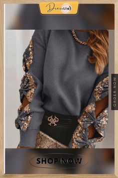 Women Patchwork Sequin Embroidery Lace Blouse Shirt Spring Sexy Hollow Out O Neck Blusas Autumn Casual Long Sleeve Tops Pullover Pullover Mode, Casual Shirt Women, Women Sweaters, Long Sleeve Tops Casual, Womens Tops Summer, Sequins Embroidery, Fashion Weeks, Spring Shirts, Trend Fashion