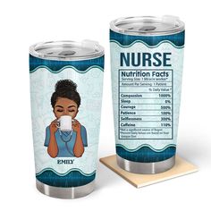 Nurse Nutrition Fact Personalized Gift For Nurses Custom Stainless Steel Tumbler Personalized Gifts For Nurses, Personalized Clothing, Nurse Mugs, Morning Commute, Gift For Nurse, Camping Adventure, Personalized Tumbler, Custom Tumbler, Personalized Tumblers