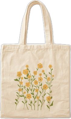 Cute Cotton Bags For Spring, Trendy Yellow Cotton Bags, Cute Yellow Cotton Bags, Trendy Yellow Cotton Canvas Bag, Casual Cotton Canvas Bag For Mother's Day, Spring Cotton Bags For Gifts, Spring Cotton Gift Bags, Spring Cotton Bags Perfect As Gifts, Spring Gift Cotton Bag