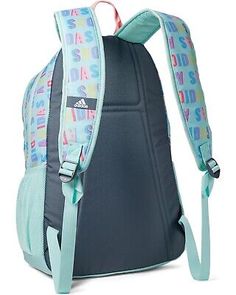 NWT Adidas Foundation 6 Unisex OSFA 15" Laptop Backpack, Flash Aqua/Pink Spark | eBay Adidas Blue Backpack, Adidas Sports Bag In Pink, Sporty Multicolor Student Backpack, Blue Adidas School Bags, Adidas Blue School Bags, Adidas Pink Backpack For Daily Use, Pink Adidas Backpack For Daily Use, Pink Adidas Travel Backpack, Functional Blue Adidas Bags