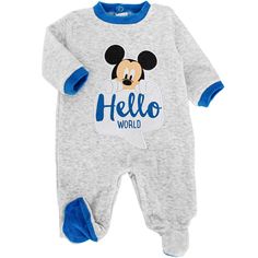 Tutina neonato gamba lunga in ciniglia cotone 80% poliestere 20% Onesies, Baby Onesies, Disney, Clothes