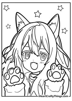 28 Anime Girl Coloring Pages