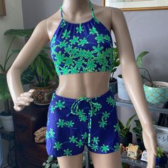 Nwot. Three (3) Pieces Swim Wear. Made In Japan. Gender Neutral Swimsuit, Masc Women Swimwear, Trans Swimwear, Masc Women, Modest Swimsuits, Fits Inspo, Swimming Outfit, Fit Ideas, Blue Swimsuit