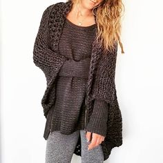 Rustik Oversized Shrug knitting Pattern chunky knit sweater | Etsy Oversized Bohemian Knitted Cardigan, Oversized Knitted Sweater For Layering, Oversized Open Knit Sweater Coat, Oversized Bohemian Chunky Knit Sweater, Cozy Oversized Knitted Cardigan, Oversized Knit Knitting Pattern, Cozy Open Knit Sweater, One Size Knit Sweater Coat, Cozy Knitted Sweater For Layering